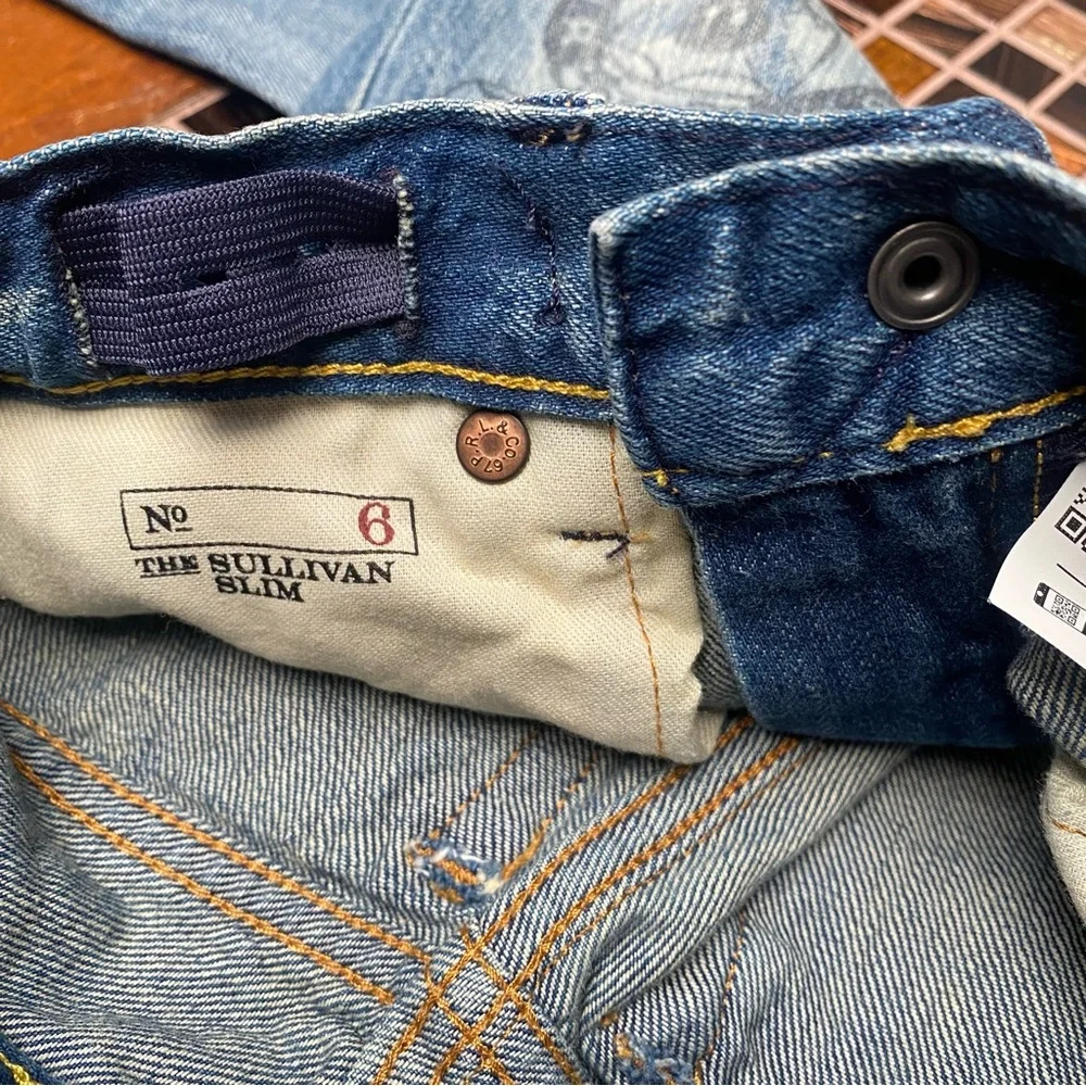 Ralph Lauren The Sullivan Slim Patch Graffiti Jeans
